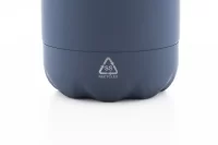 láhev z recyklované nerezové oceli tmavě modrá s potiskem loga - foto 3