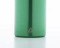 láhev z recyklované nerezové oceli zelená s potiskem loga - foto 3