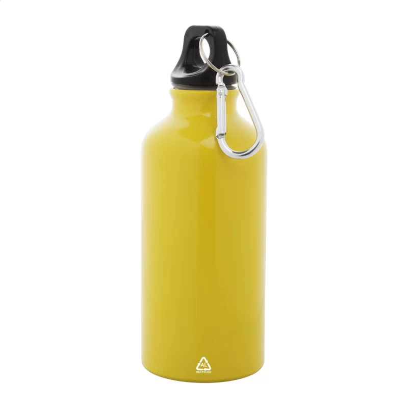 láhev žlutá s potiskem loga