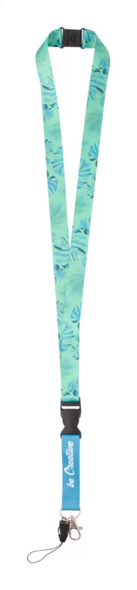 lanyard na zakázku se sublimačním potiskem a s bezpečnostní přezkou bílá s potiskem loga - foto 4