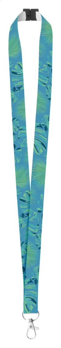 lanyard na zakázku se sublimačním potiskem a s bezpečnostní přezkou bílá s potiskem loga - foto 3