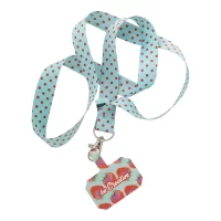 lanyard RPET s držákem na mobilní telefon bílá s potiskem loga - foto 4