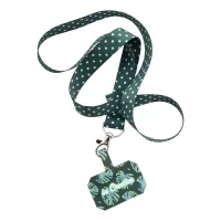 lanyard RPET s držákem na mobilní telefon bílá s potiskem loga - foto 8