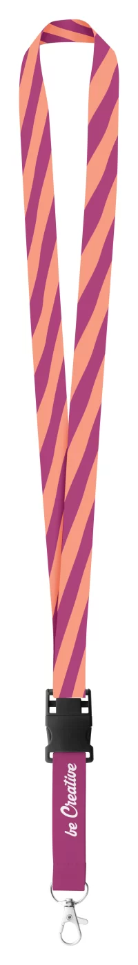 lanyard se sublimací bílá s potiskem loga