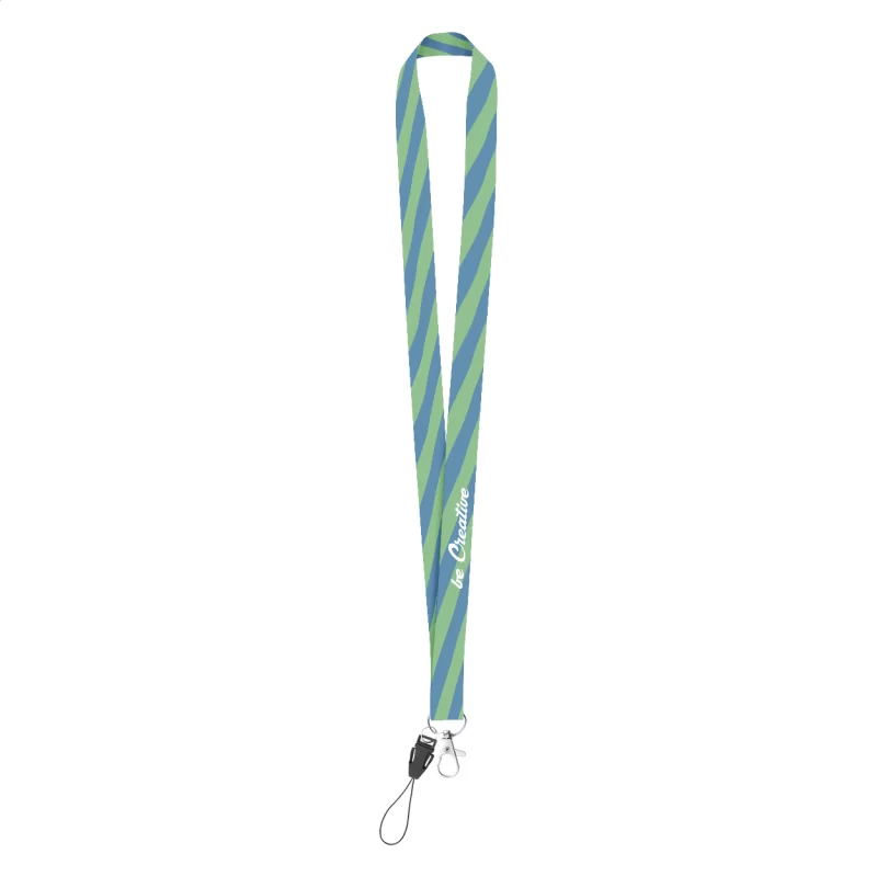 lanyard se sublimací na zakázku bílá s potiskem loga
