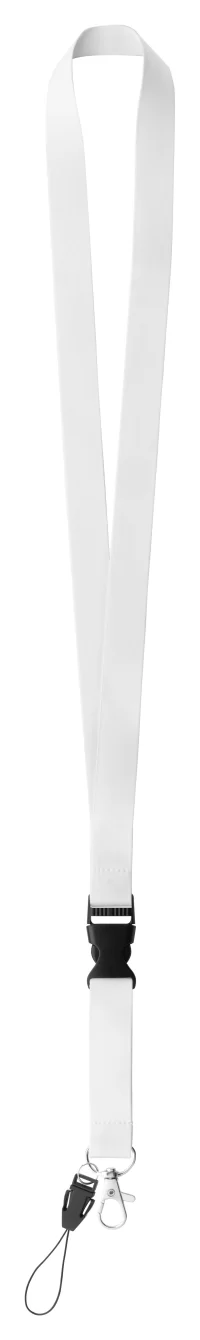 lanyard se sublimací na zakázku bílá s potiskem loga - foto 2