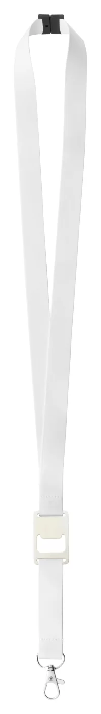 lanyard se sublimací na zakázku bílá s potiskem loga - foto 2
