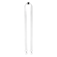 lanyard se sublimací na zakázku bílá s potiskem loga - foto 2