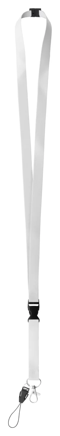 lanyard se sublimací na zakázku bílá s potiskem loga - foto 2
