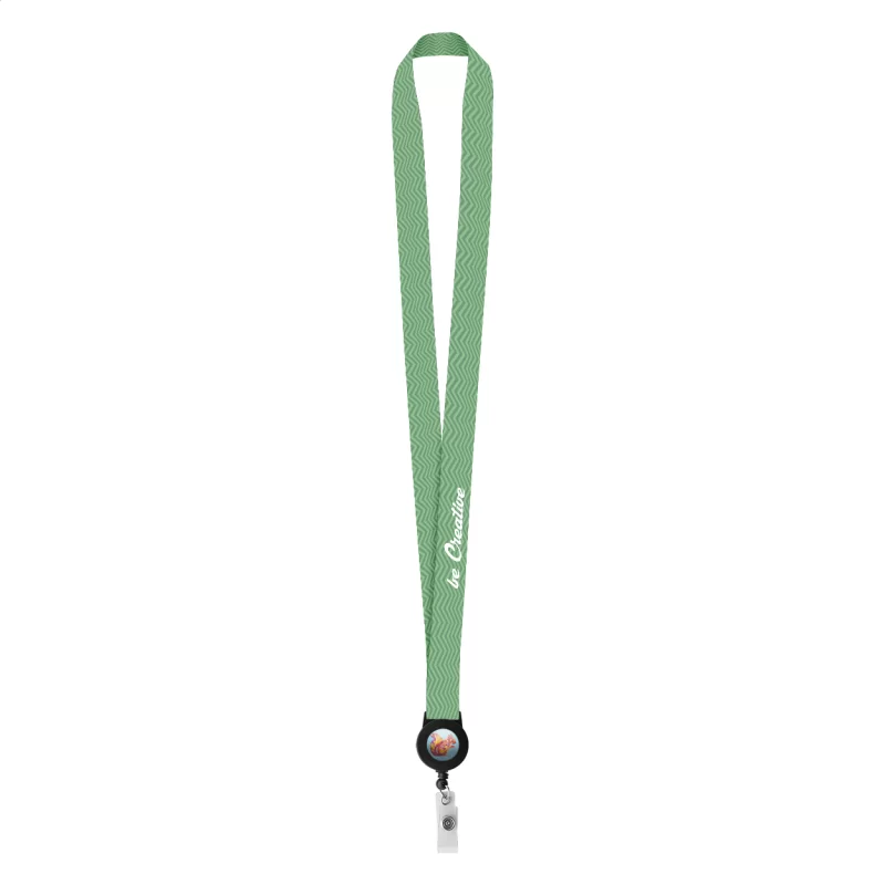 lanyard se sublimací na zakázku bílá s potiskem loga