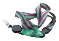 lanyard se sublimací na zakázku bílá s potiskem loga - foto 3