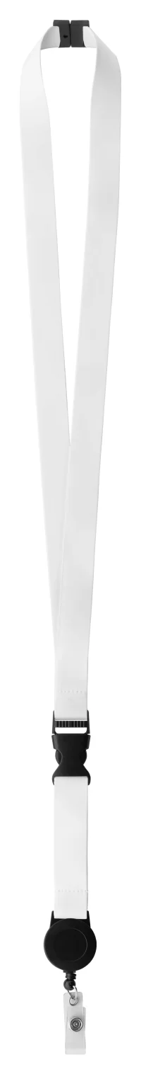lanyard se sublimací na zakázku bílá s potiskem loga - foto 3