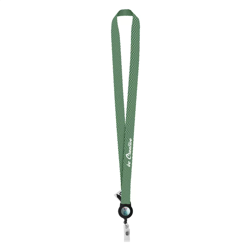 lanyard se sublimací na zakázku bílá s potiskem loga