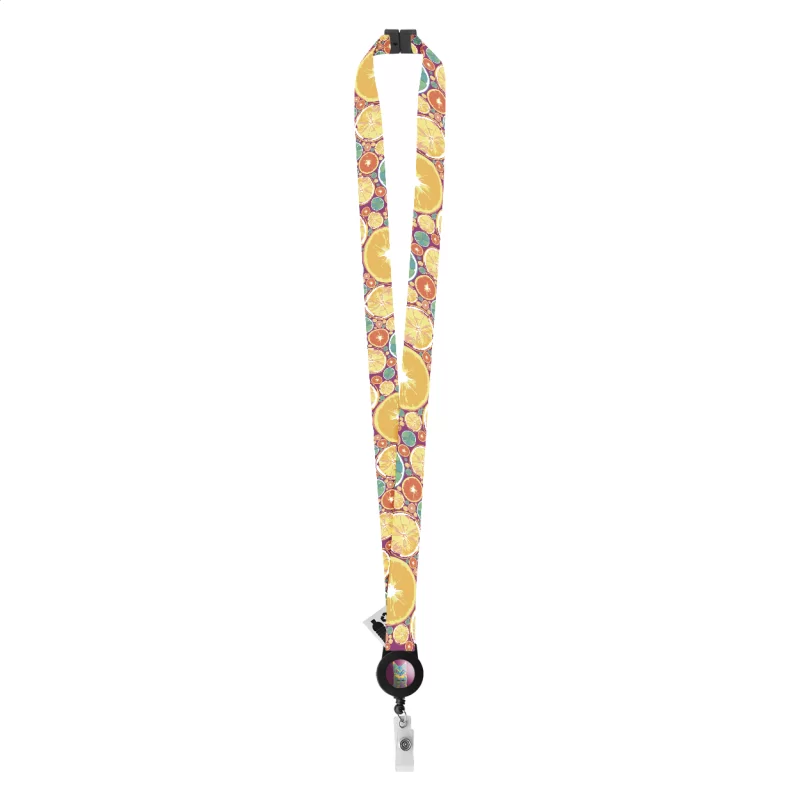 lanyard se sublimací na zakázku bílá s potiskem loga