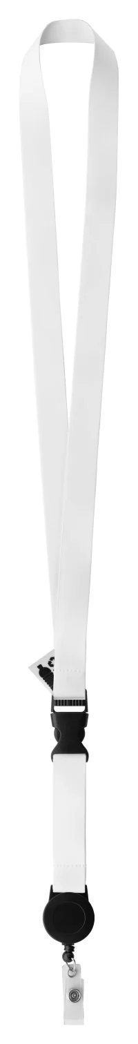 lanyard se sublimací na zakázku bílá s potiskem loga - foto 3