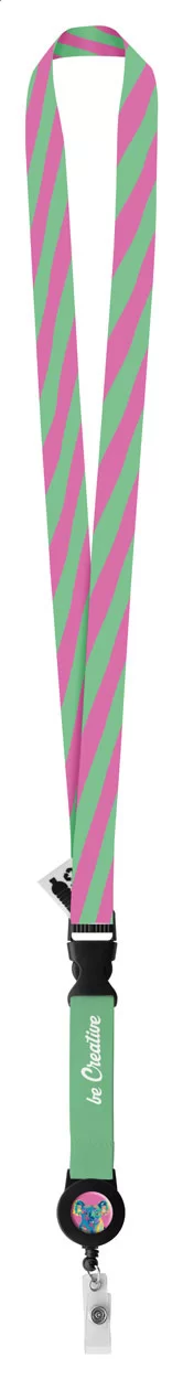 lanyard se sublimací na zakázku bílá s potiskem loga - foto 4