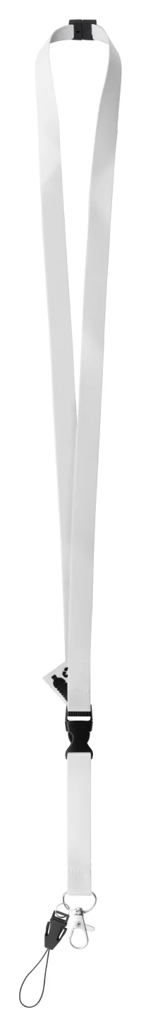 lanyard se sublimací na zakázku bílá s potiskem loga - foto 2