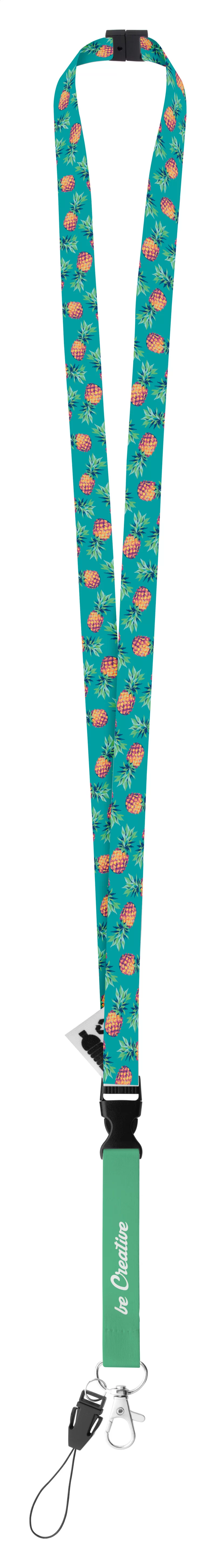 lanyard se sublimací na zakázku bílá s potiskem loga