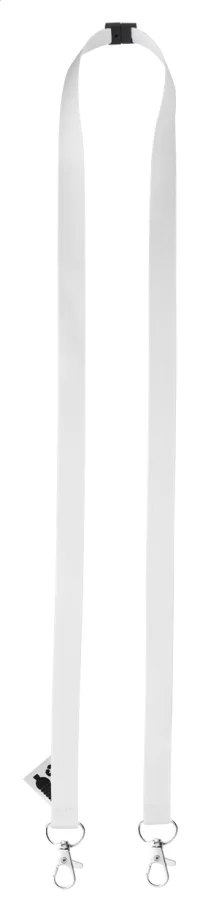 lanyard se sublimací na zakázku bílá s potiskem loga - foto 2