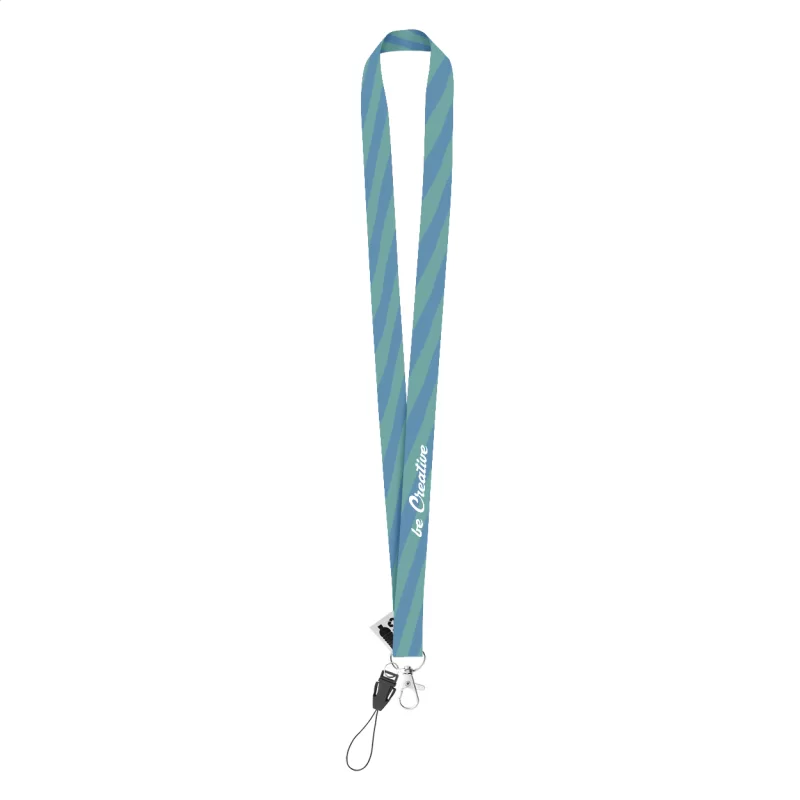 lanyard se sublimací na zakázku bílá s potiskem loga