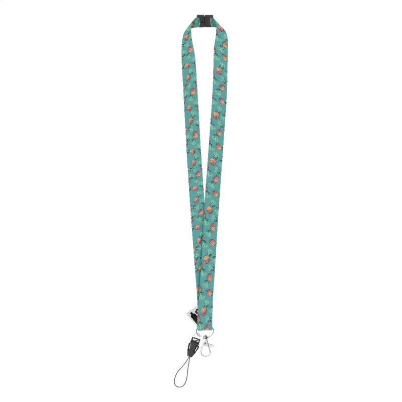 lanyard se sublimací na zakázku bílá s potiskem loga