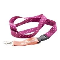 lanyard se sublimací na zakázku bílá s potiskem loga - foto 3