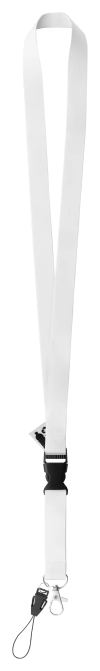 lanyard se sublimací na zakázku bílá s potiskem loga - foto 3