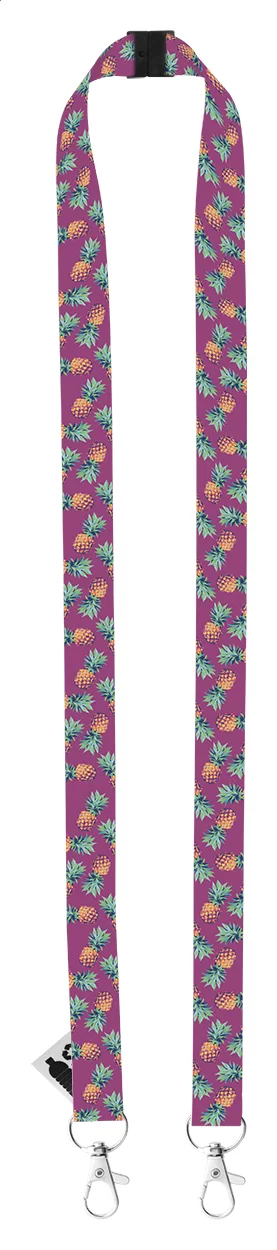 lanyard se sublimací na zakázku bílá s potiskem loga