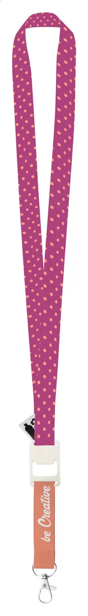 lanyard se sublimací na zakázku bílá s potiskem loga - foto 3