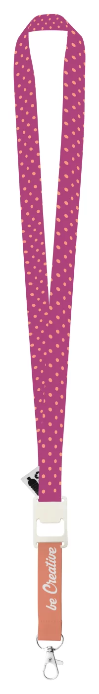 lanyard se sublimací na zakázku bílá s potiskem loga