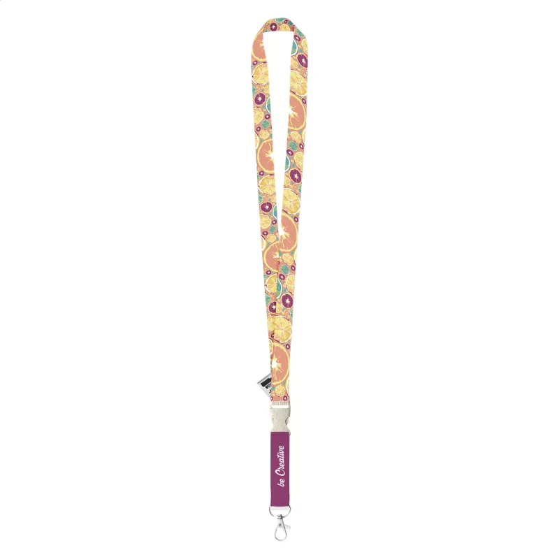 lanyard se sublimací na zakázku bílá s potiskem loga