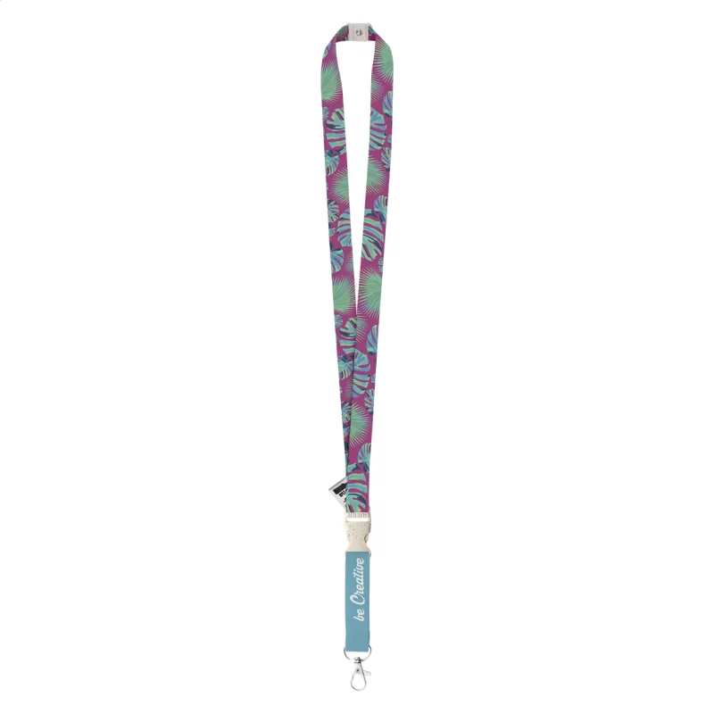 lanyard se sublimací na zakázku bílá s potiskem loga