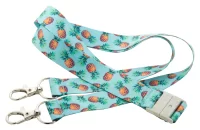 lanyard se sublimací na zakázku bílá s potiskem loga - foto 3