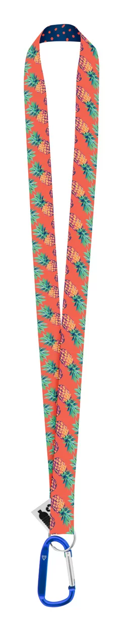 lanyard se sublimací na zakázku modrá s potiskem loga