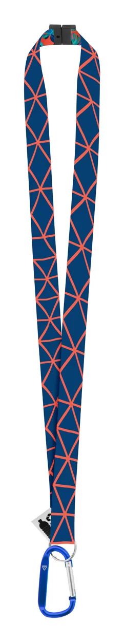 lanyard se sublimací na zakázku modrá s potiskem loga