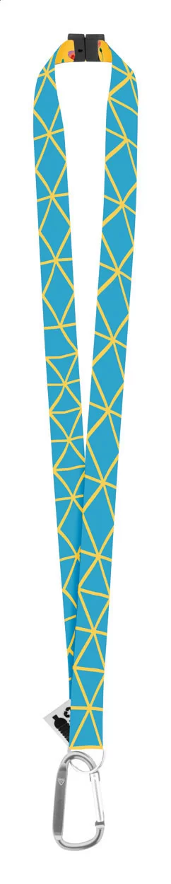 lanyard se sublimací na zakázku stříbrná s potiskem loga