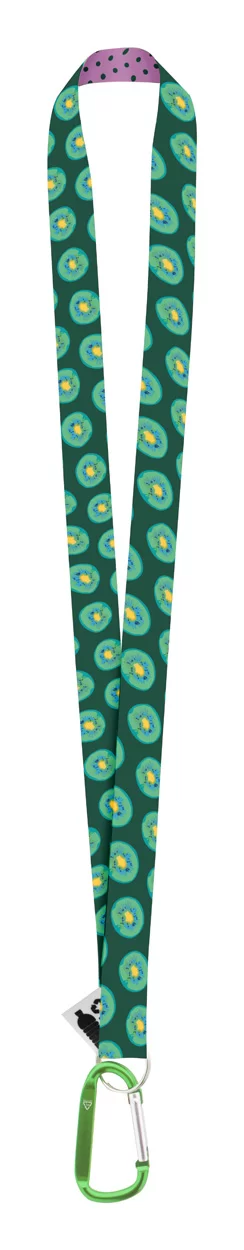 lanyard se sublimací na zakázku zelená s potiskem loga