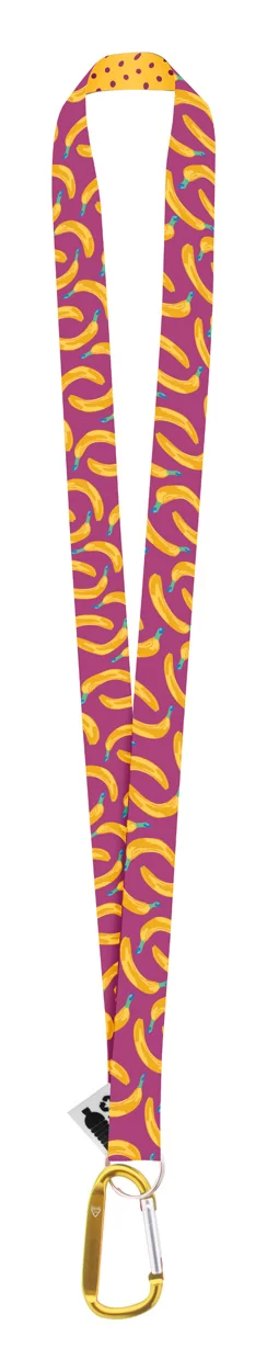 lanyard se sublimací na zakázku žlutá s potiskem loga