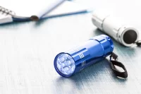 led baterka modrá s potiskem loga - foto 4