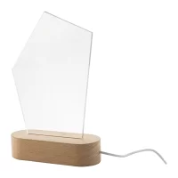 LED světelná trofej průhledná s potiskem loga - foto 2