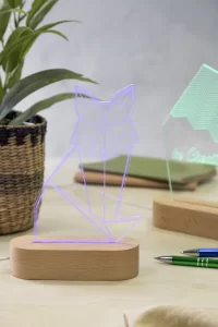 LED světelná trofej průhledná s potiskem loga - foto 4