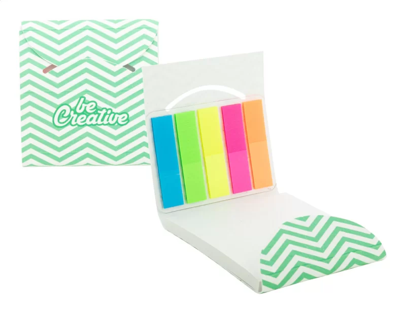 lepicí poznámkový blok na zakázku bílá s potiskem loga