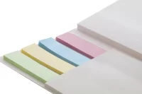 lepicí poznámkový blok z krabice od mléka bílá s potiskem loga - foto 5