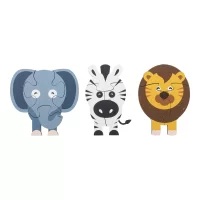 logická hra, zvířata vícebarevná s potiskem loga - foto 3