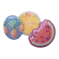 magnet epoxy na lednici bílá s potiskem loga - foto 3