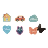 magnet epoxy na lednici bílá s potiskem loga - foto 9