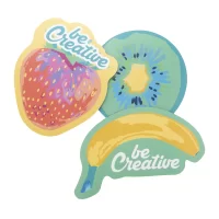 magnet na lednici bílá s potiskem loga - foto 3