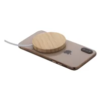 magnetická bezdrátová nabíječka přírodní s potiskem loga - foto 6