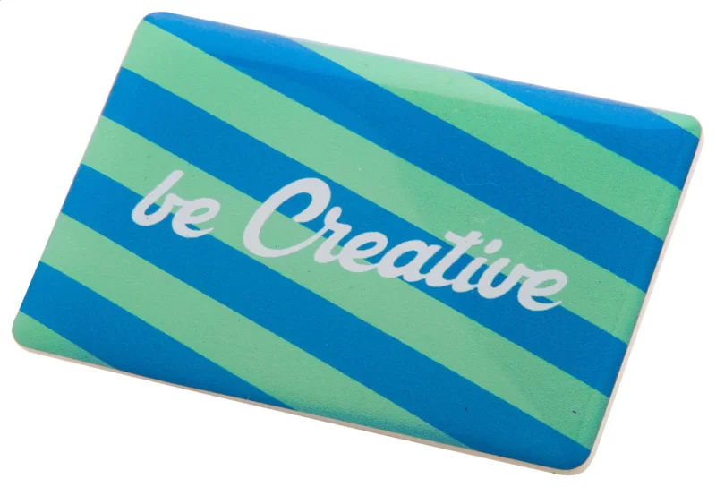 magnetický odznak bílá s potiskem loga