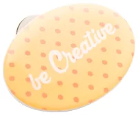 magnetický odznak bílá s potiskem loga - foto 3